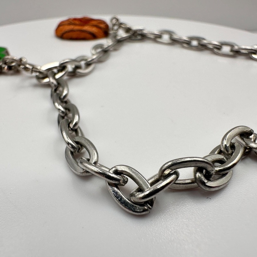 Vintage Y2K CHARM IT! Girl Scouts Bracelet Samoas Cookie Trefoil Rhinestone - Picture 9 of 12